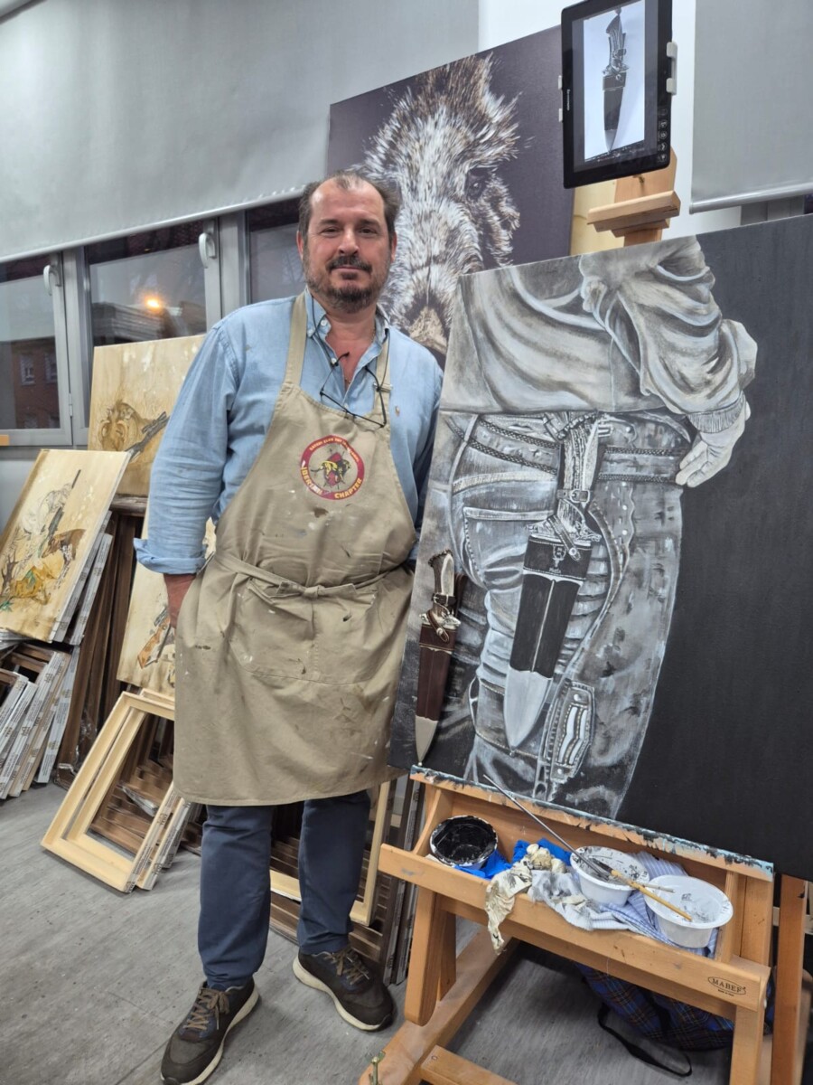 Retrato del cuchillo Mastin de Muela realizado por Jorge Manzanares.